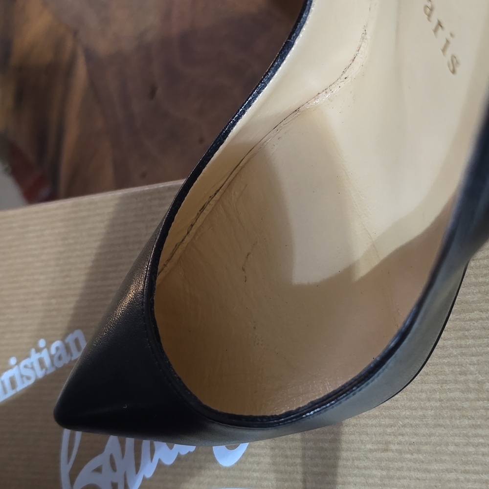CHRISTIAN LOUBOUTIN Pigalle Follies 100 Nappa Shiny, Size 38.5 (Size 8) - Picture 10 of 16
